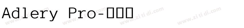 Adlery Pro字体转换